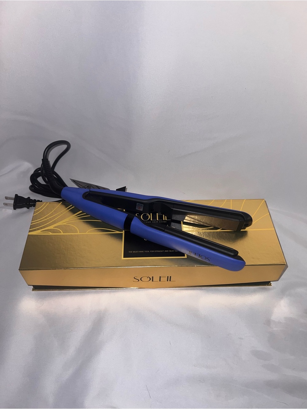 Soleil IR Dynamic Styler Cobalt Blue Luxury Hair Straightener